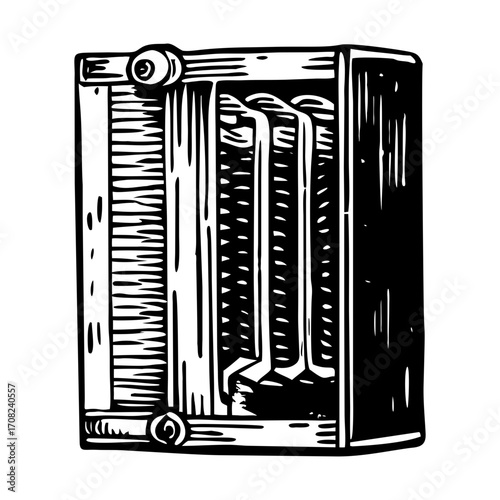 A sketchy style illustration representing graham condenser