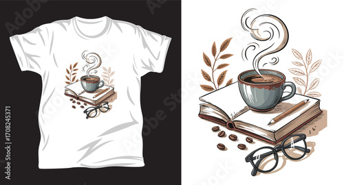 Reading graphic vector T shirt design print.