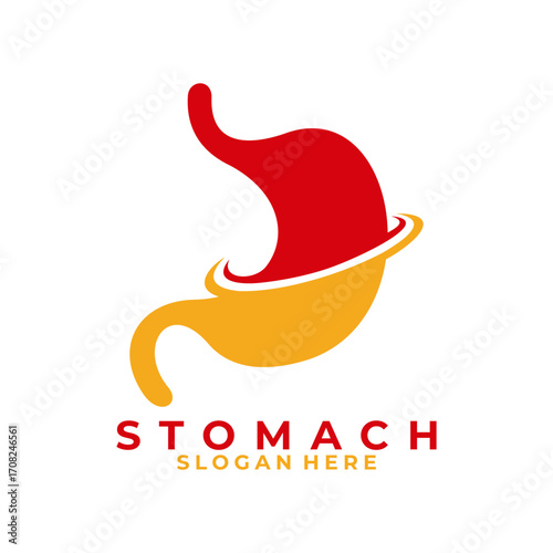 Stomach logo design vector. Stomach Modern logo design template