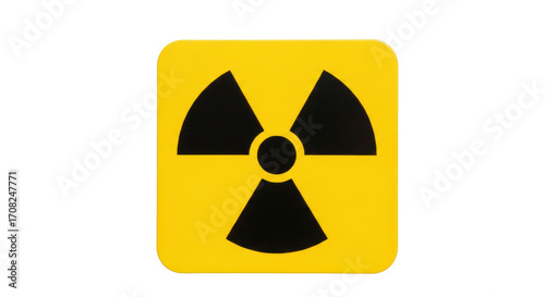 Free Download Isolated yellow radiation symbol sign, radiological hazard, dangerous contamination warning - GFXLoad