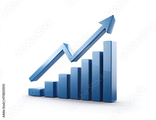 3D graphic of a rising blue bar graph (1) Free Download 3D graphic of a rising blue bar graph (1) - GFXLoad