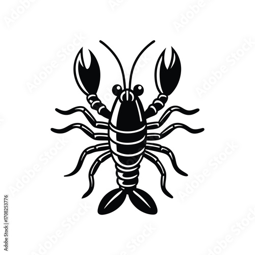 Scorpion vector illustration isolated on white suitable for tattoo design