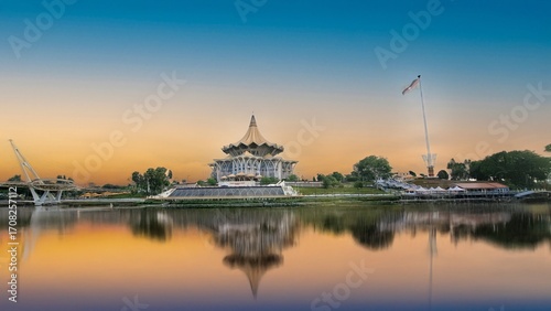 Fotografía Kuching, Sarawak Malaysia  15 september 2025 Sarawak State Legislative Assembly Building is the current state legislative complex of Sarawak