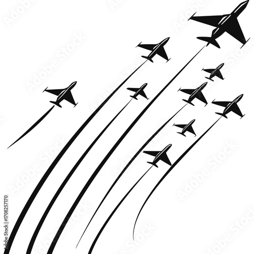 vector illustration of an airplane