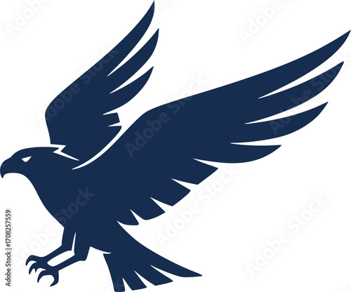 Eagle airline logo vector illustration aviation symbol bird emblem travel brand icon