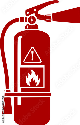 Fire extinguisher vector icon, emergency, safety, protection, fire fighting, warning sign