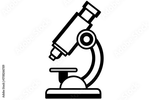microscope vector illustration