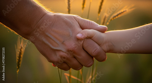handshake parents and children