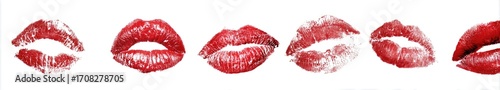 Red Lipstick Kiss Marks