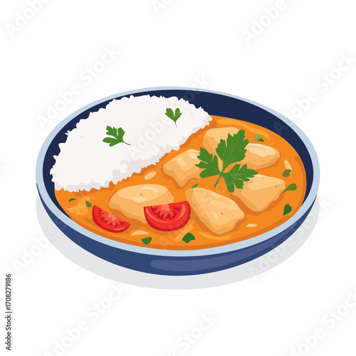 Cremiges Butter Chicken mit intensiver Tomaten-Sahnesauce,