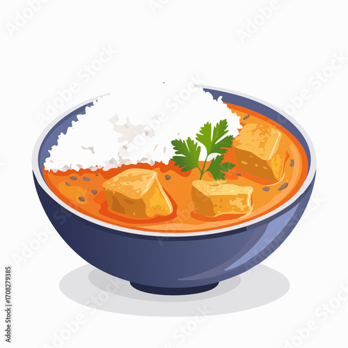 Cremiges Butter Chicken mit intensiver Tomaten-Sahnesauce,