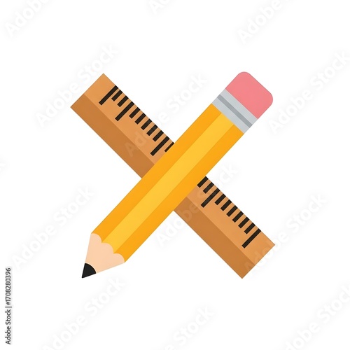 Pencil and Ruler Icon