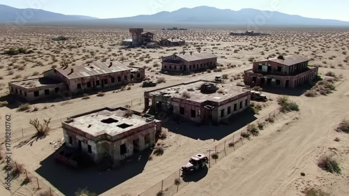 Abandoned Desert Town Exploring Rusted Buildings & Dust