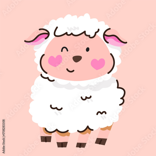 cute lamb doodle.