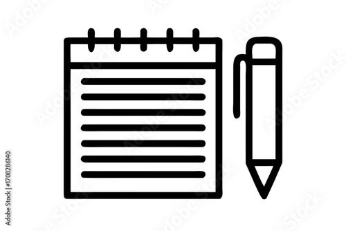 notepad and pencil