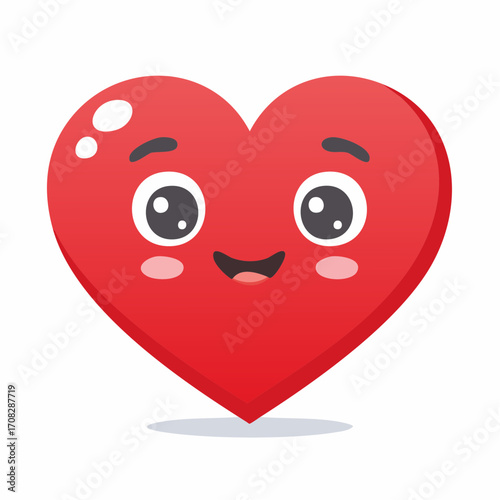 Cute heart character