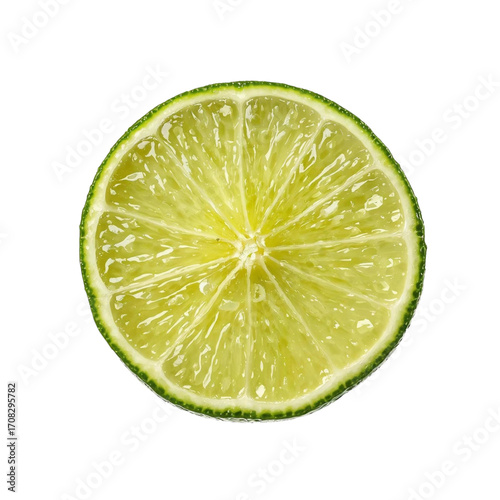 ライム断面 lime fruit slice