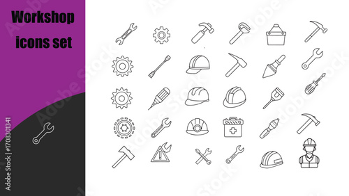 Workshop icons set