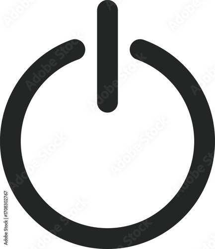 Power on off  icon set. Switch on off symbol. Turn on and shutdown sign