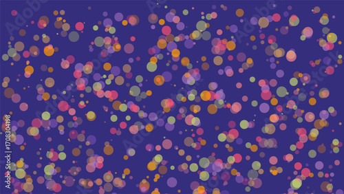 Abstract bubbles background with overlapping circles and transparent shapes design
