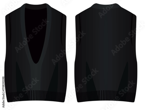 Female sleeveless t shirt. vector	