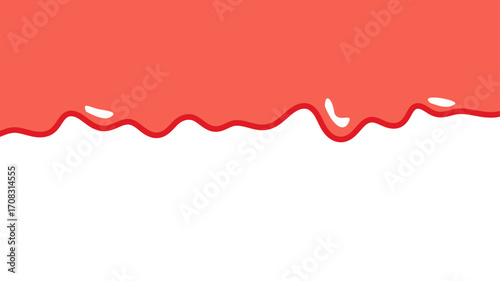 Abstract Pink Slime Dripping on White Background. Playful Slime Splash Isolated. Kawaii Slime Drip Graphic. fluid liquid fun background. fluid liquid background.