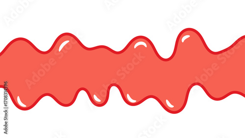 Abstract Pink Slime Dripping on White Background. Playful Slime Splash Isolated. Kawaii Slime Drip Graphic. fluid liquid fun background. fluid liquid background.