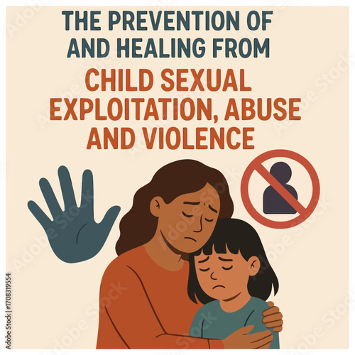 World Day Flyer for Prevention and Healing from Child Sexual Exploitation, Abuse, Violence, Awareness Campaign, Protection, Advocacy, Support Design
