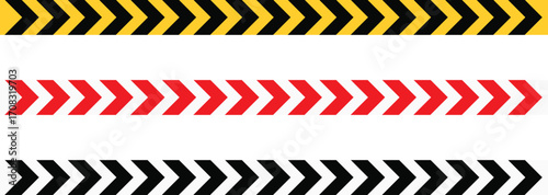 black yellow stripes line tape.  yellow and black Diagonal stripes. Yellow Warning Ribbons. Red and white Warning tape