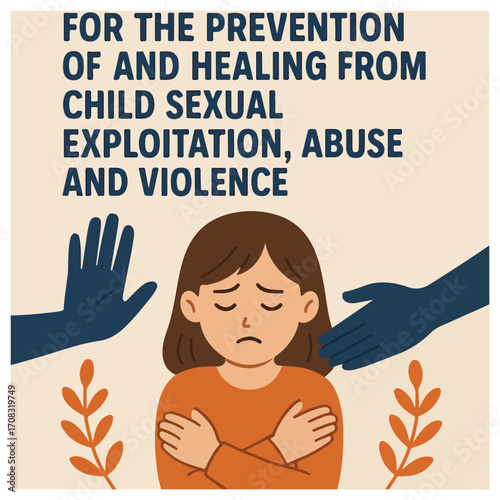 World Day Flyer for Prevention and Healing from Child Sexual Exploitation, Abuse, Violence, Awareness Campaign, Protection, Advocacy, Support Design