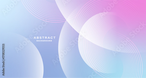 Gradient pastel abstract background with soft geometric circles