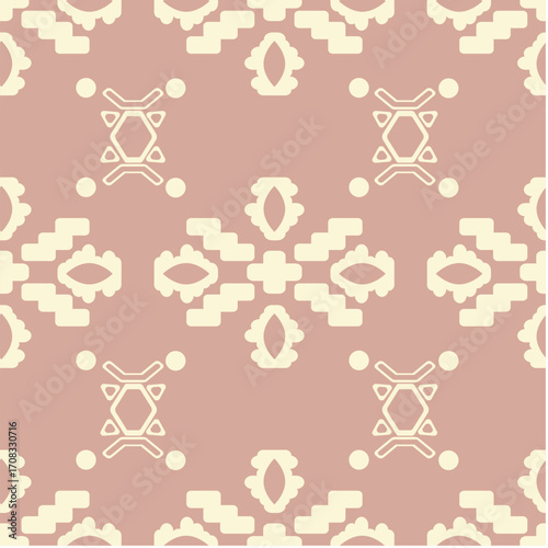 Seamless pattern background with plant and flower theme