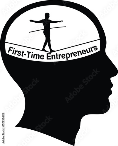 First-Time Entrepreneur Balancing on a Tightrope in Their Mind

