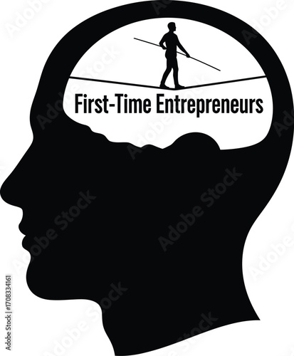First-Time Entrepreneur Balancing on a Tightrope in Their Mind

