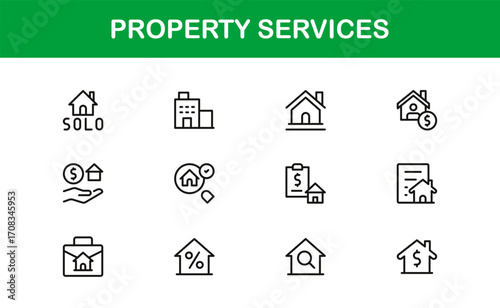 Economy and Trade Essentials – Professional Line Icon Set Featuring Minimal, Modern, Editable Outline Graphics for Financial and Global Business Themes