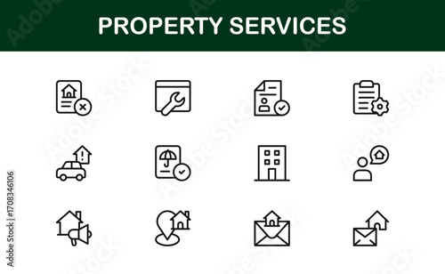 Economy and Trade Essentials – Professional Line Icon Set Featuring Minimal, Modern, Editable Outline Graphics for Financial and Global Business Themes