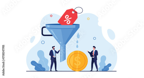 Sales funnel conversion optimization for business growth.