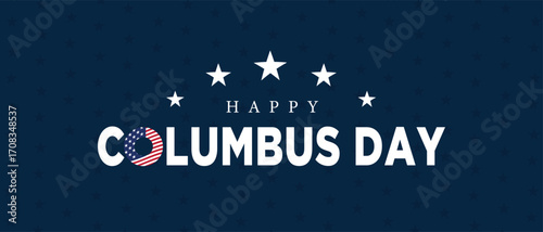 Happy Columbus day background banner Poster Post Design illustration
