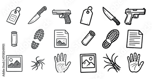 Forensic Evidence Icons