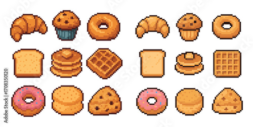 Pixel Breakfast Icons