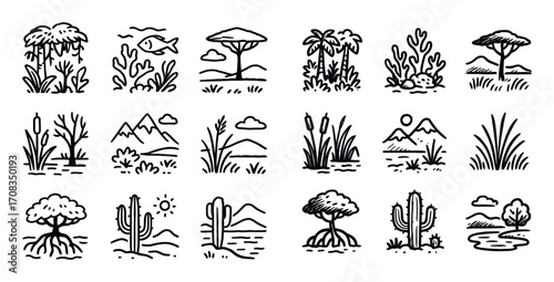 Nature Ecosystem Icons