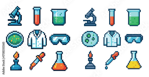 Pixel Science Icons