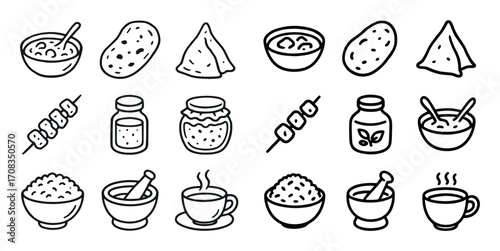 Indian Cuisine Icons