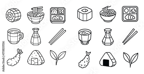 Japanese Cuisine Icons