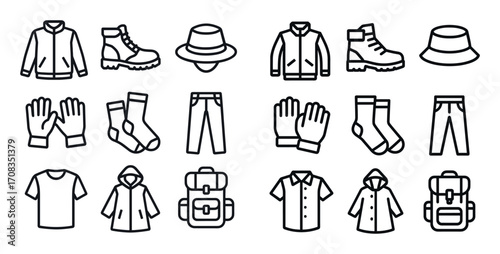 Camping Gear Icons