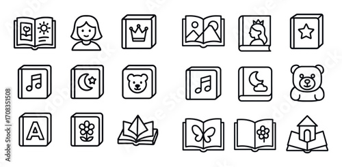 Children's Book Icons