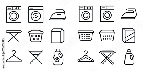 Minimal Laundry Icons