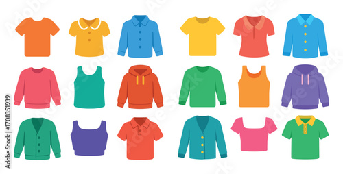 Colorful Wardrobe Icons
