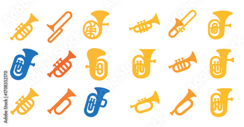 Brass Instruments Icons