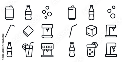 Minimalist Soda Icons